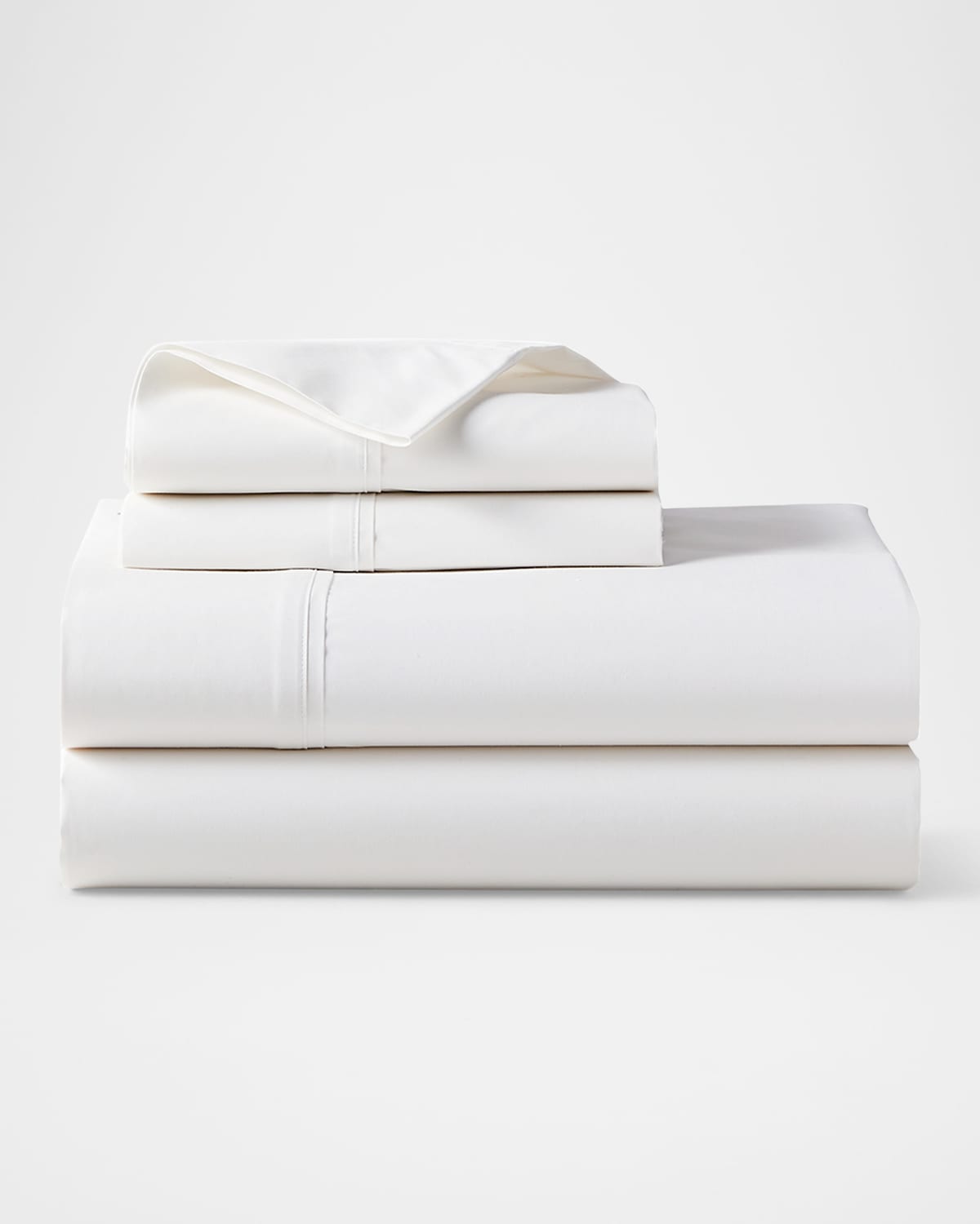 Ralph Lauren Organic 464 Percale Queen Fitted Sheet In Tux White