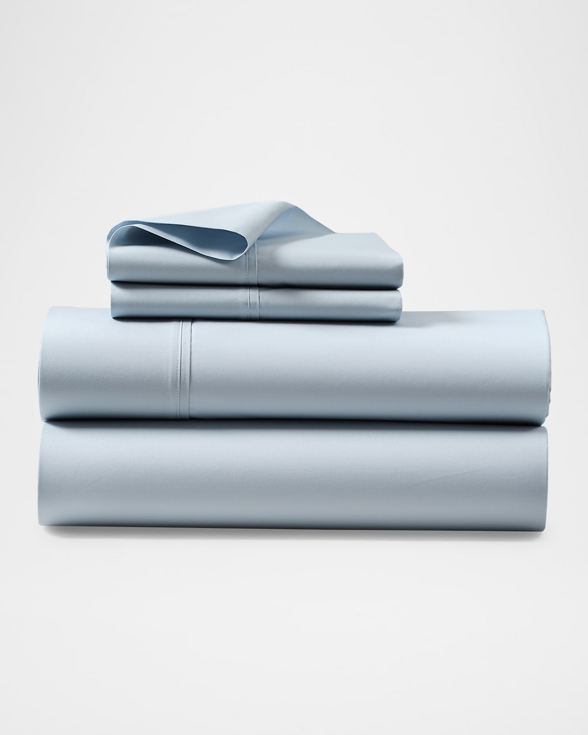Polo Ralph Lauren Organic 464 Percale King Flat Sheet In Pl Sky Blu