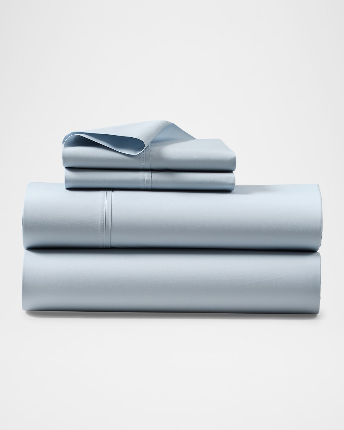 Polo Ralph Lauren Organic 464 Percale Full Fitted Sheet In Pl Sky Blu