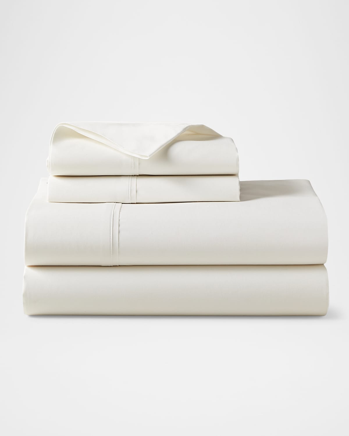 Polo Ralph Lauren Organic 464 Percale King Fitted Sheet In Alabaster