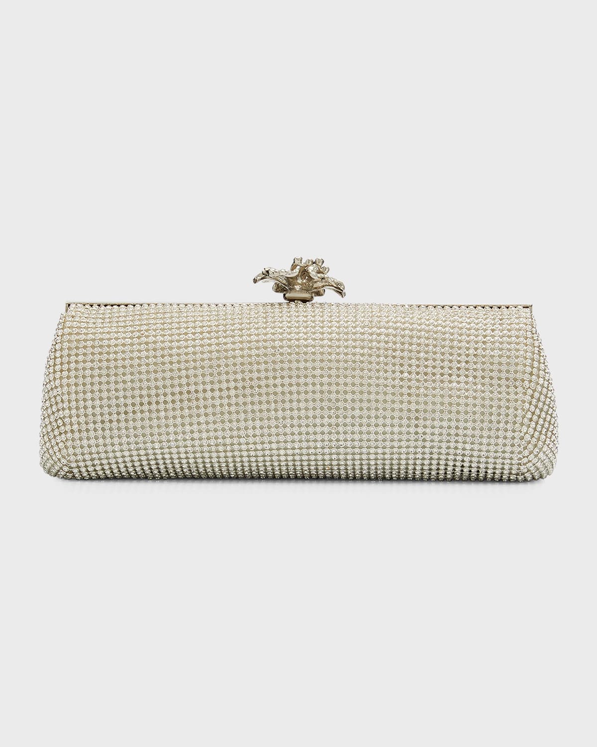 Flower Crystal Long Clutch Bag