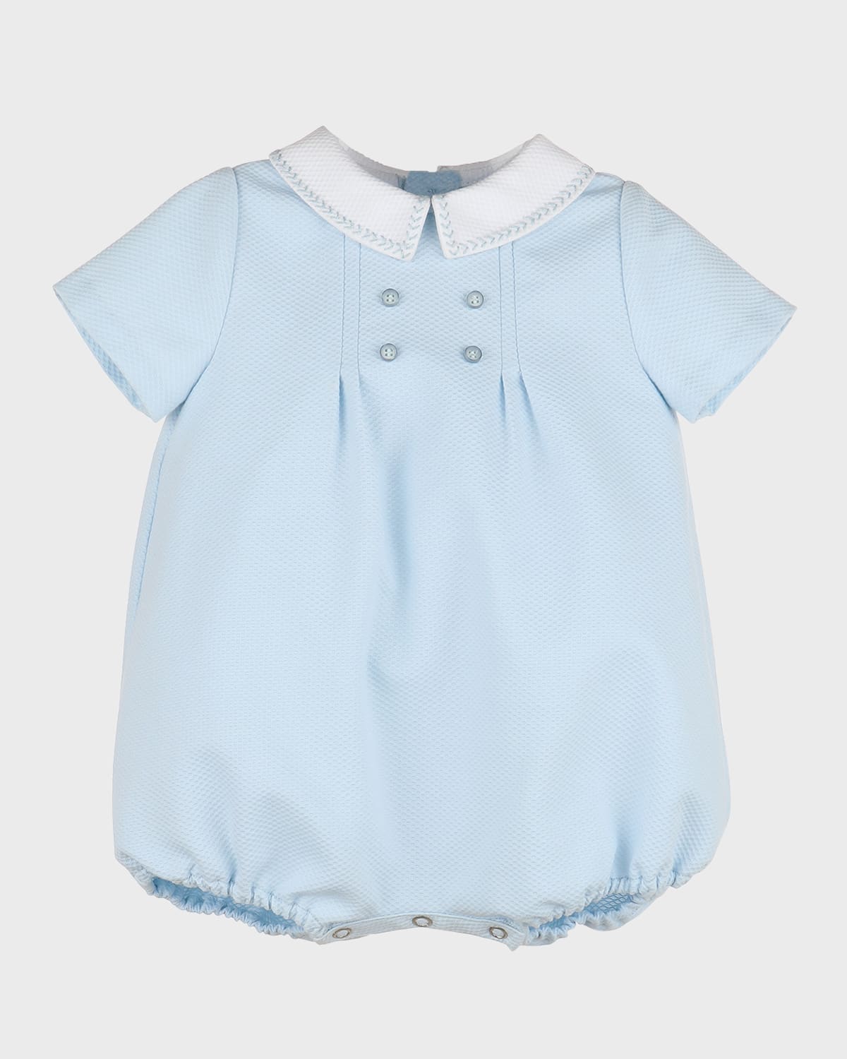 Boy's Bubble Collared Playsuit, Size 3M-24M