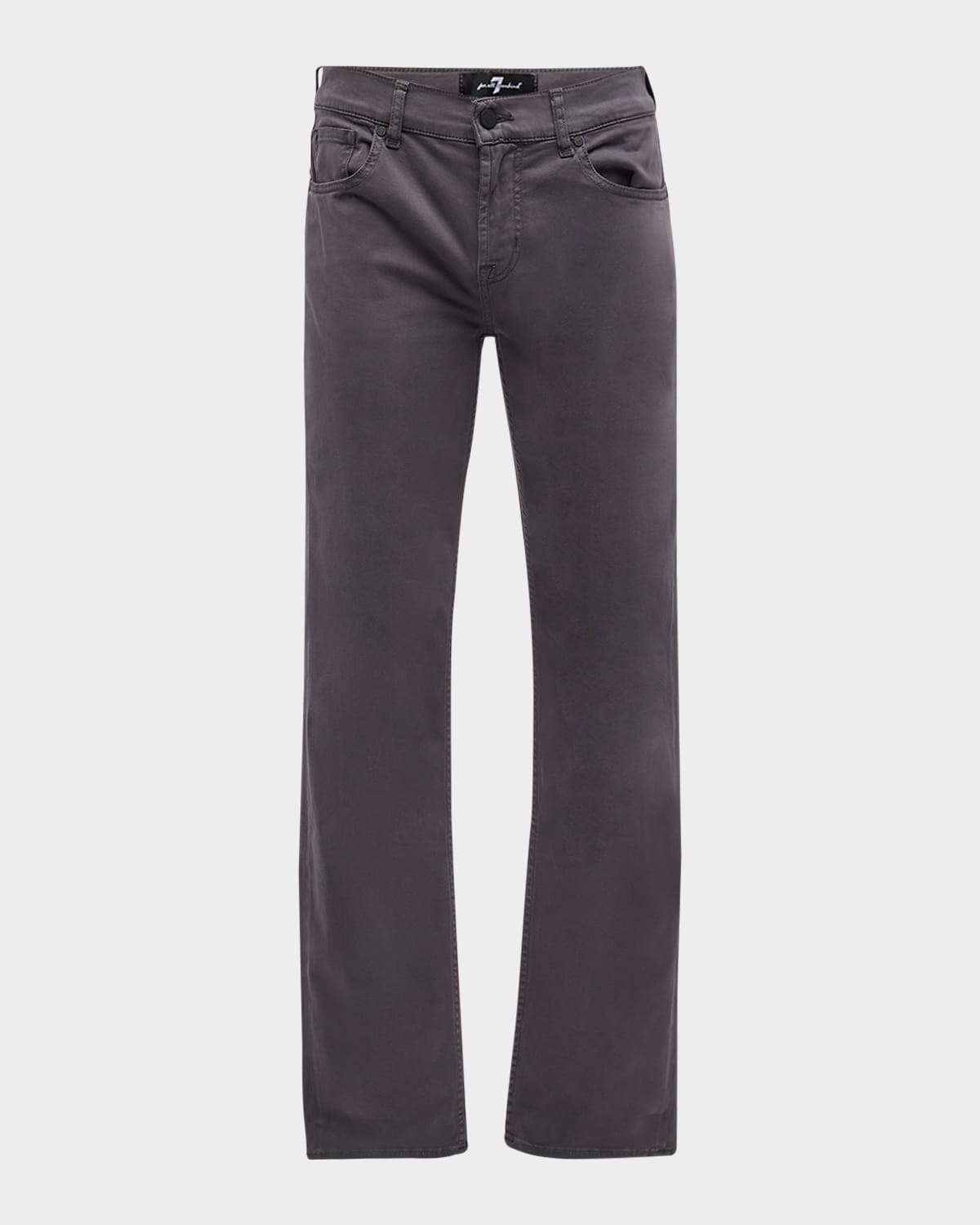 7 For All Mankind Slimmy Slim Fit Clean Pocket Performance Jeans In Gunmetal