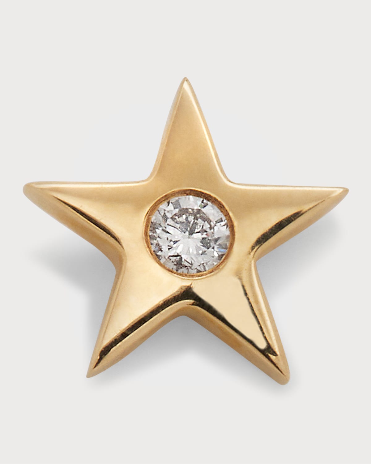 14K Diamond Star Stud Earring, Single