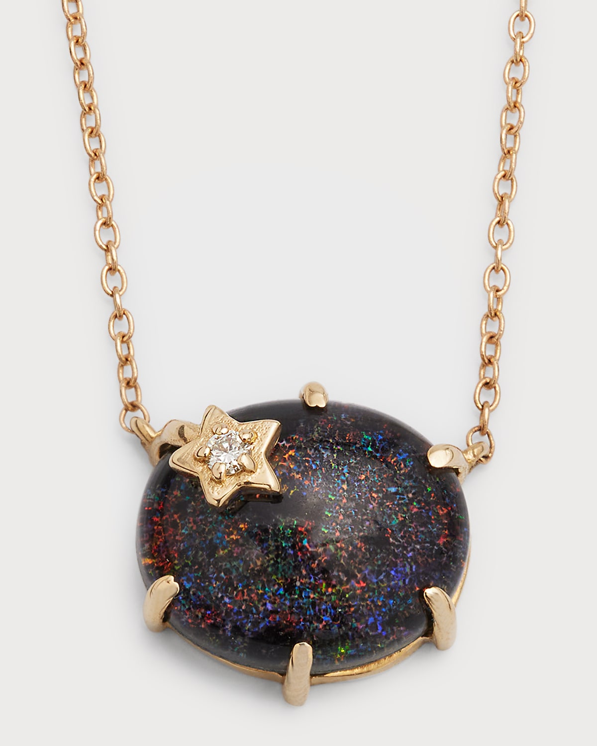 Andrea Fohrman Mini Galaxy Black Opal Necklace