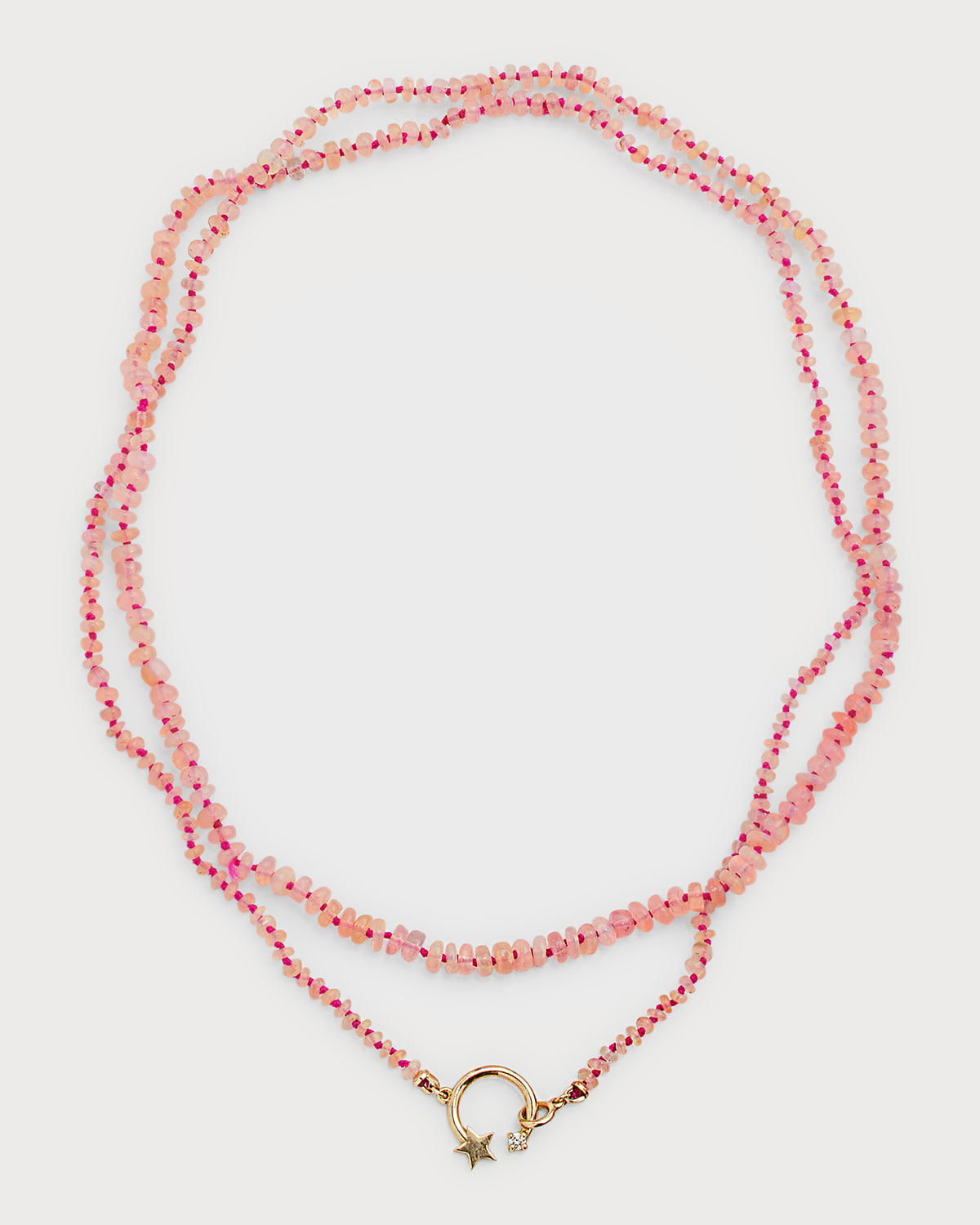 Andrea Fohrman Shooting Star Pink Opal Beaded Necklace