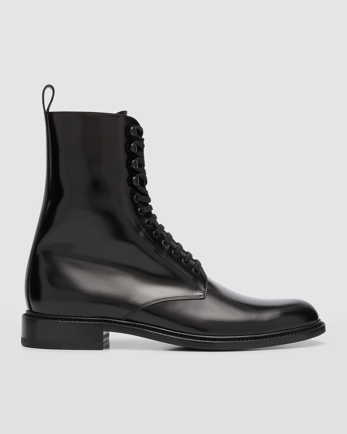 Saint Laurent Men s Vaughn 20 Leather Lace Up Boots Smart Closet