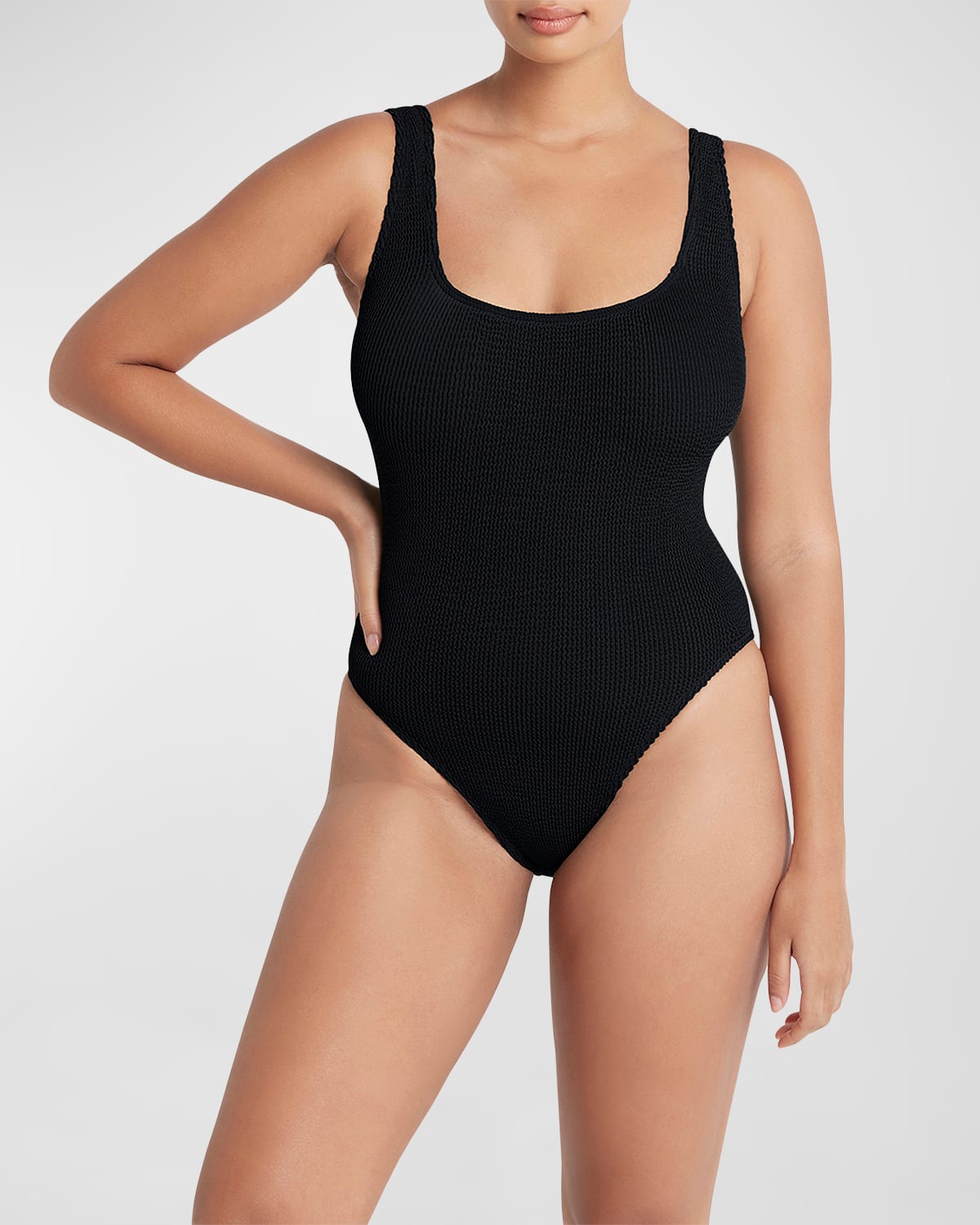 Shop Bond-eye Swim Madison Adjustable One-piece Swimsuit In Black