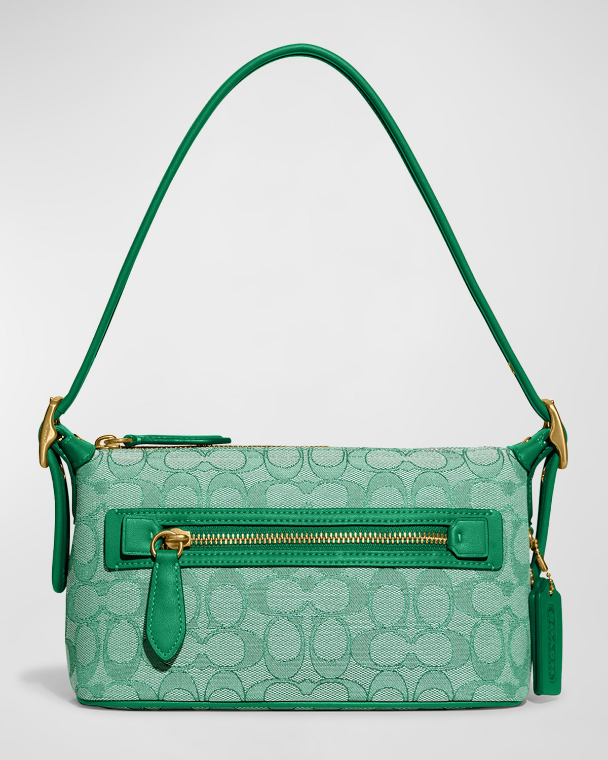 Coach Demi Signature Monogram Jacquard Shoulder Bag