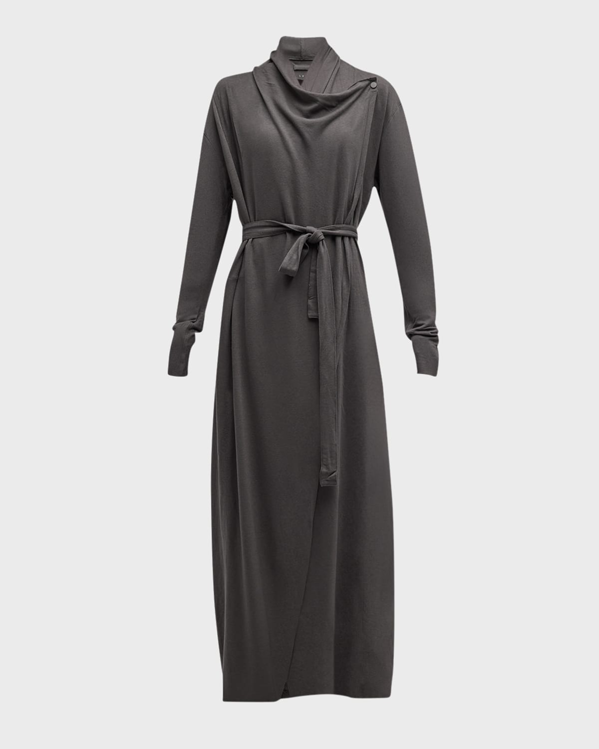 Shop Lunya Organic Pima Robe In Meditative Grey