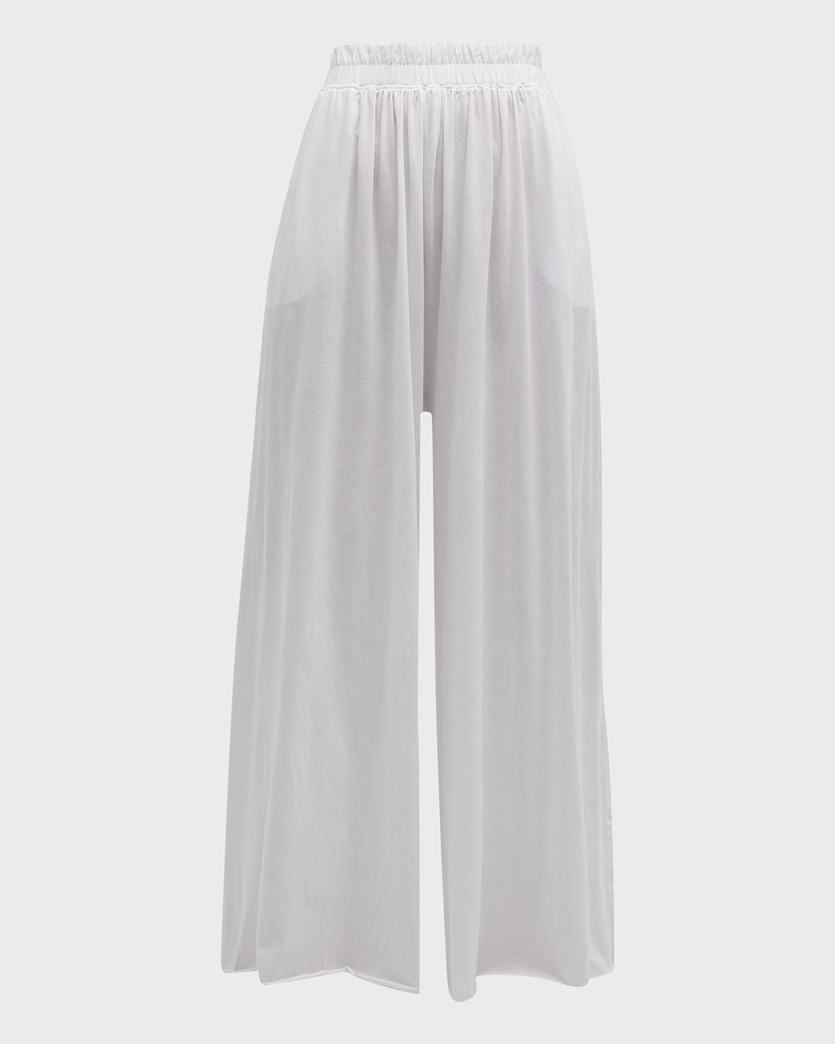 Shop Lunya Organic Pima Wide-leg Pants In Sincere White