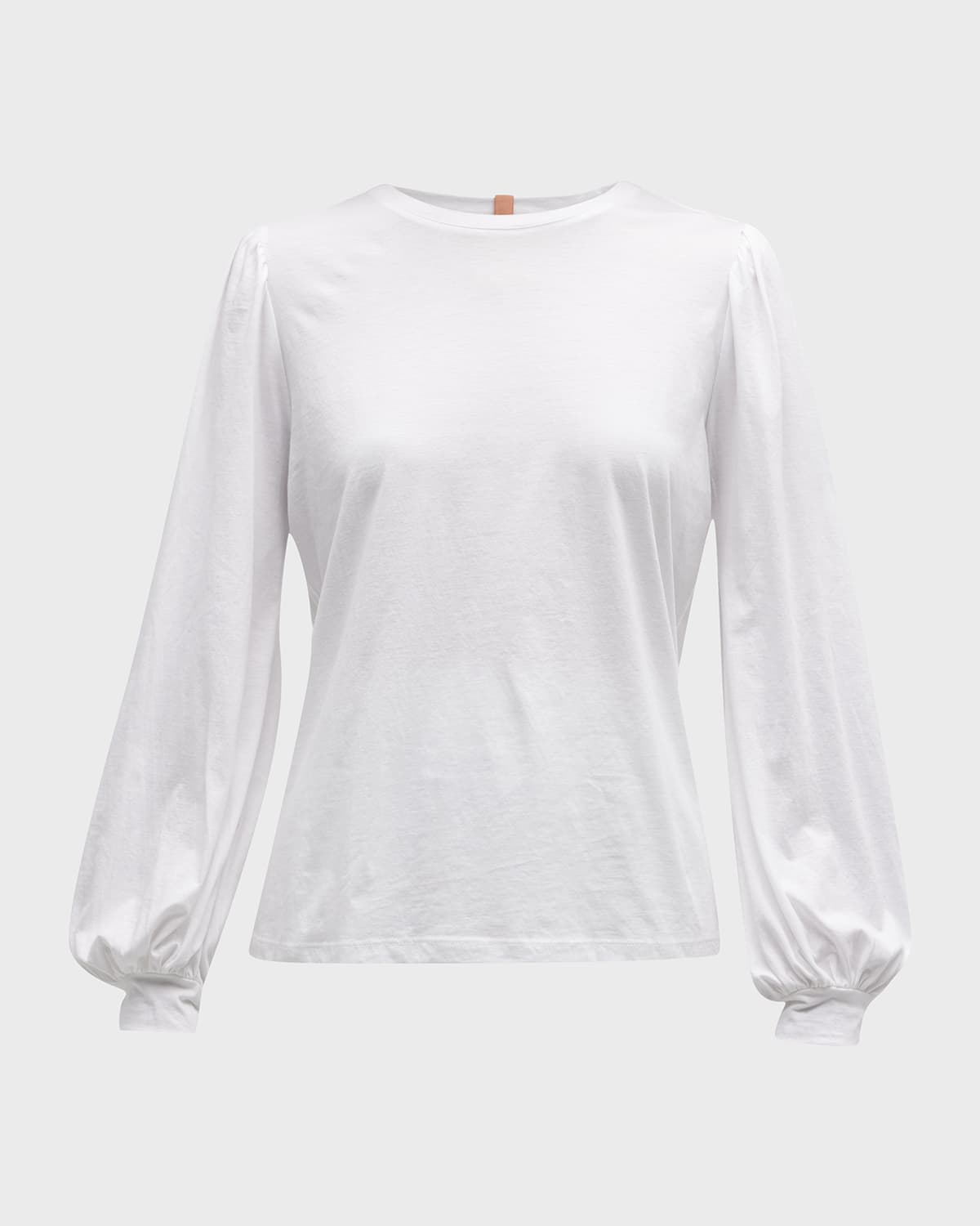 Lunya Long Sleeve Organic Pima Cotton T-shirt In Sincere White