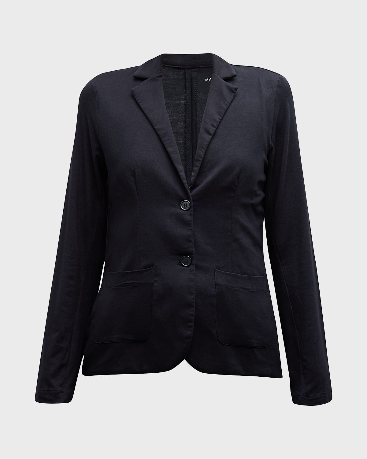 Majestic Soft Touch Two-button Blazer In Marine