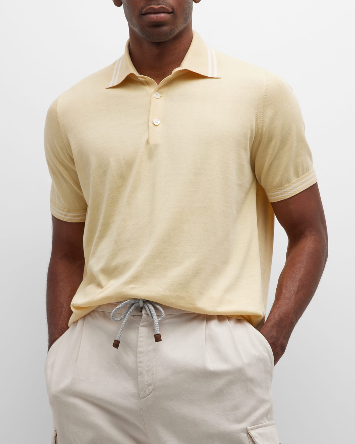 Men's Sun of Sicily Polo Shirt with Tipping