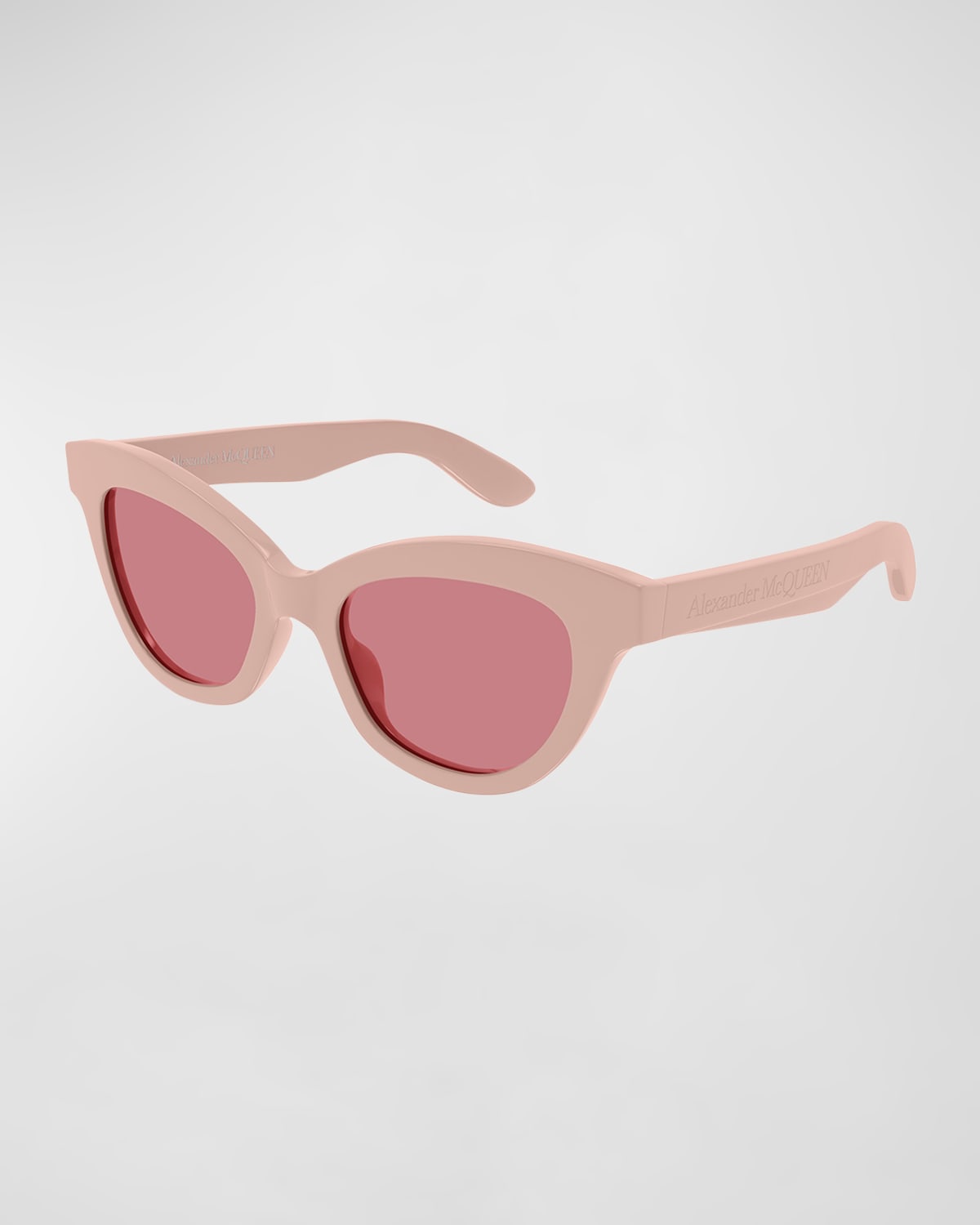 Acetate Cat-Eye Sunglasses w/ Logo Detail