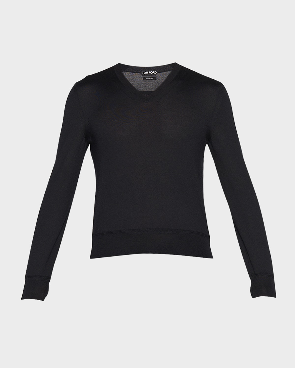 Tom Ford Men's Cashmere V-neck Sweater In Black