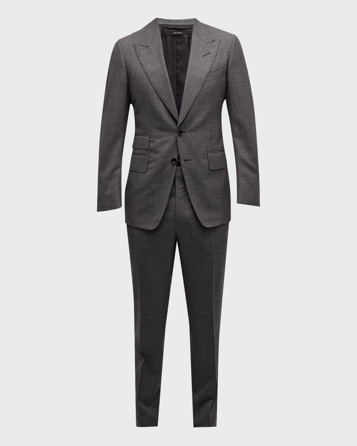 Tom Ford Men's Shelton Micro Basketweave Classic Fit Suit In Graphite