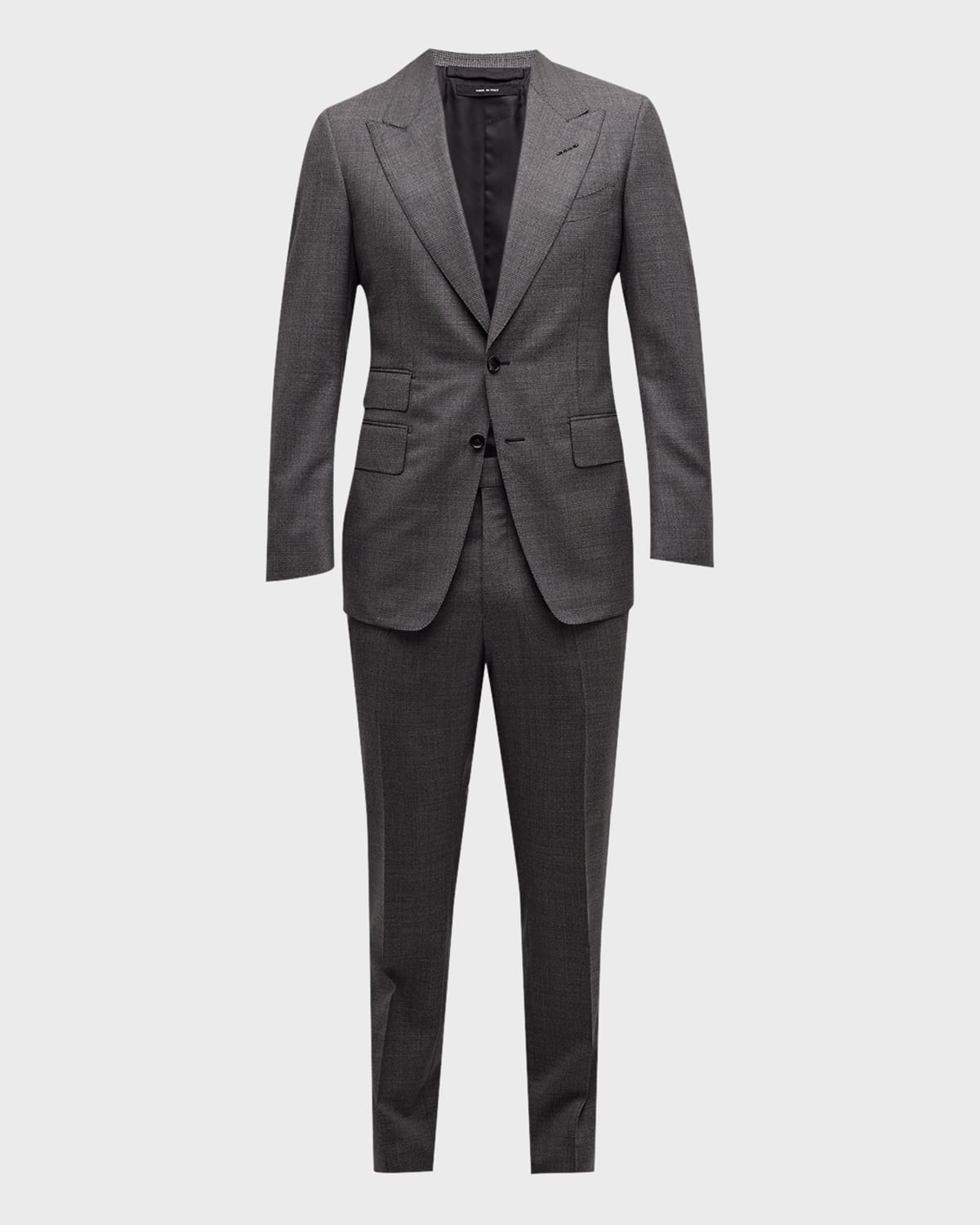 Tom Ford Men's Shelton Micro Basketweave Suit In Graphite