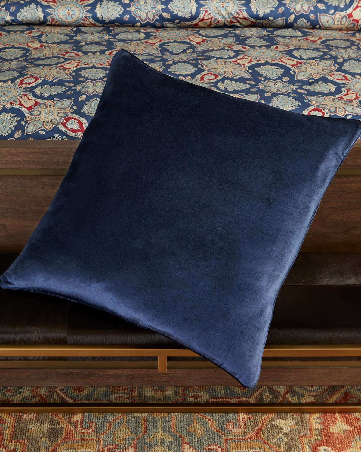 Ralph Lauren Cheston Euro Sham In Navy