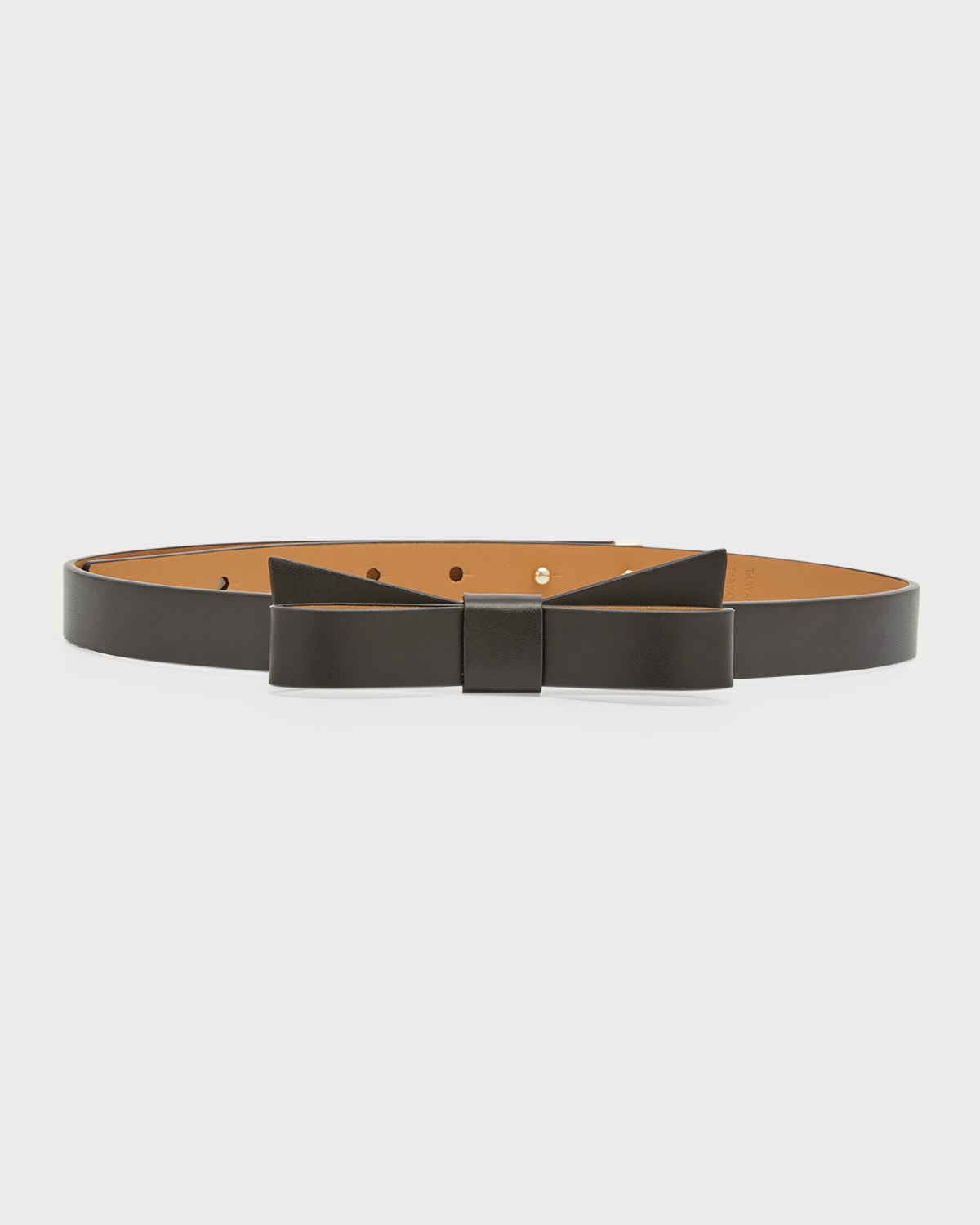 bow skinny leather belt