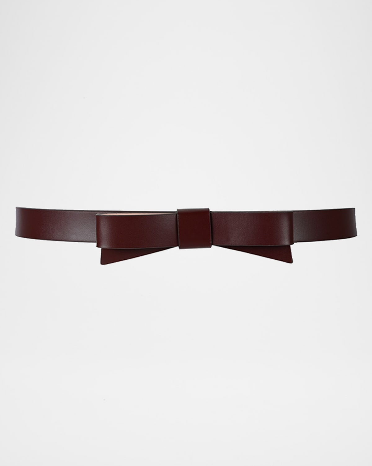 KATE SPADE BOW SKINNY LEATHER BELT