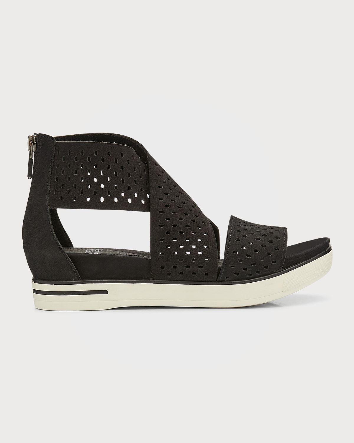Eileen Fisher Sport Perforated Leather Comfort Sandals