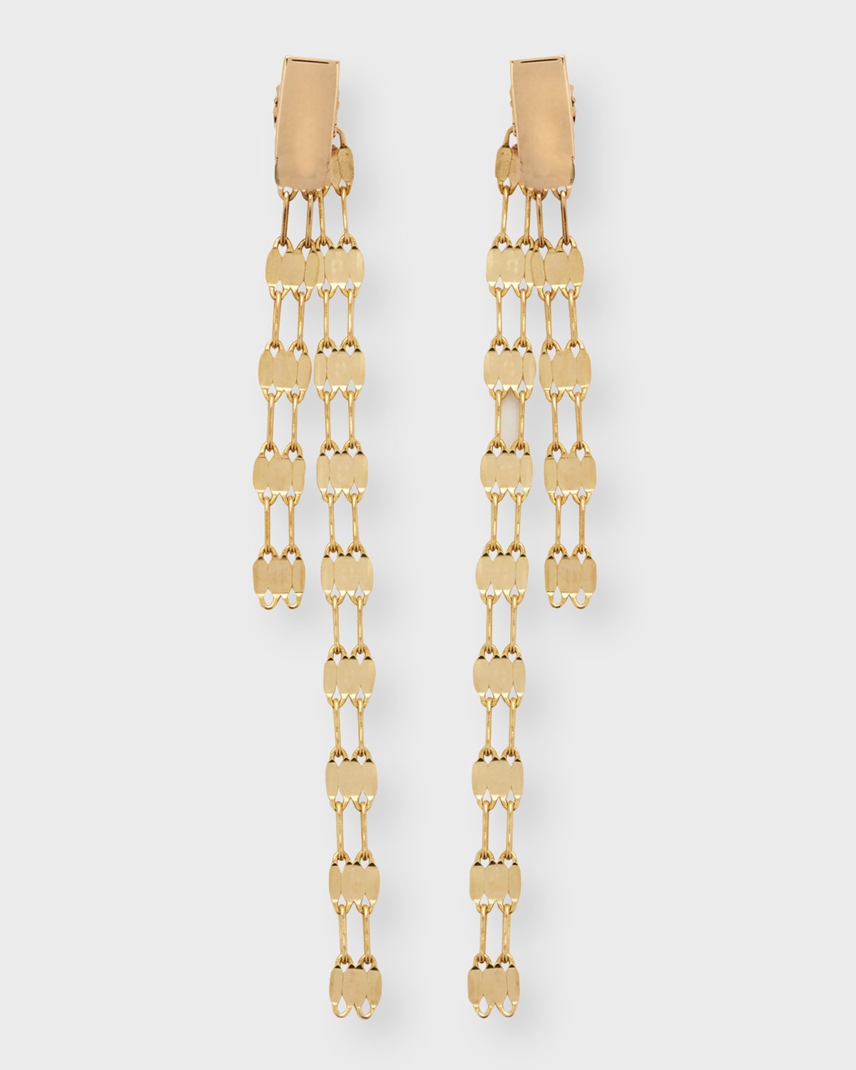 Shop Lana St Barts Linear Front And Back Earrings In Yg