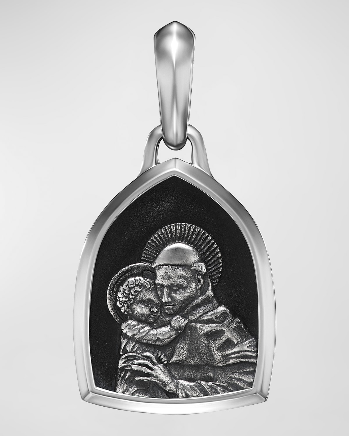 David Yurman Men's St. Anthony Pendant In Silver, 21.8mm In Sterling Silver
