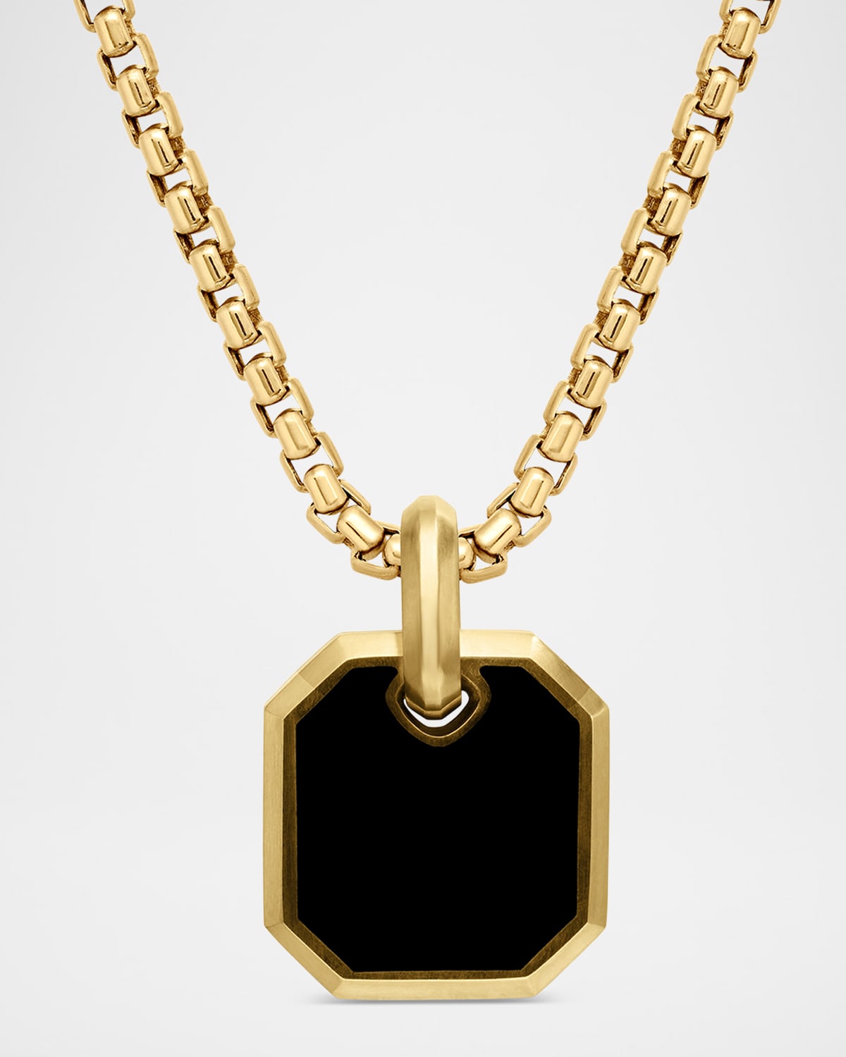 David Yurman Men's Roman Pendant With Gemstone In 18k Gold, 15mm In Bbo