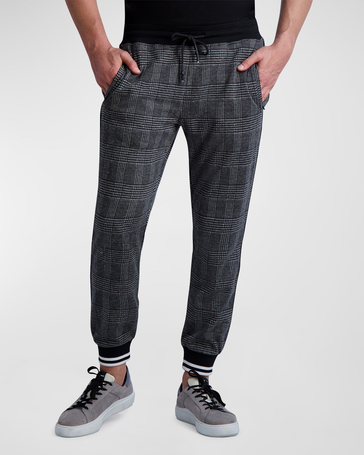 Glen plaid joggers clearance