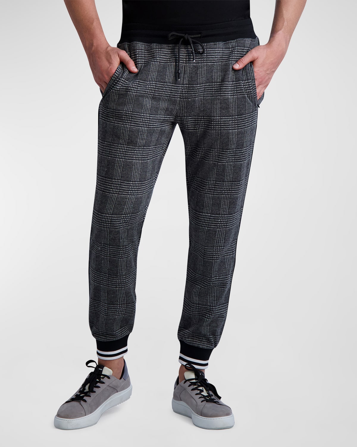 Men's Glen Plaid Jogger Pants