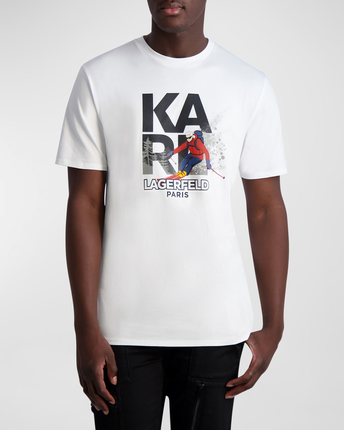 Men's Skiing Karl Graphic-Print T-Shirt