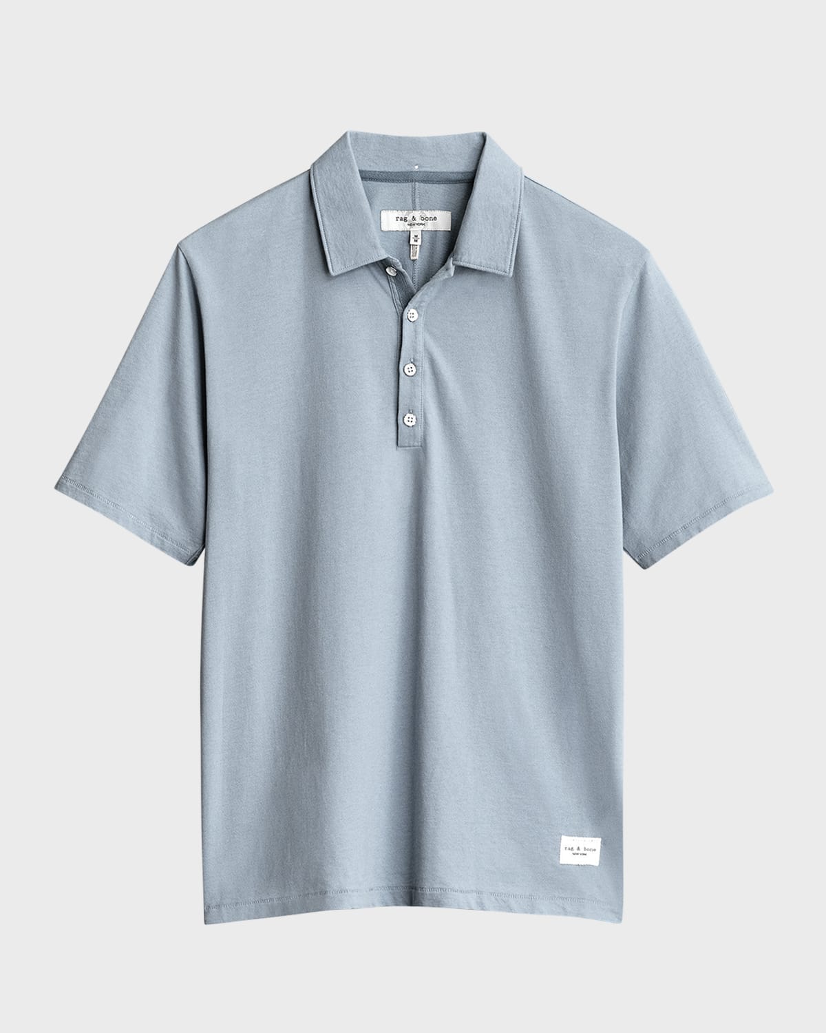 Men's Solid Loopback Polo Shirt