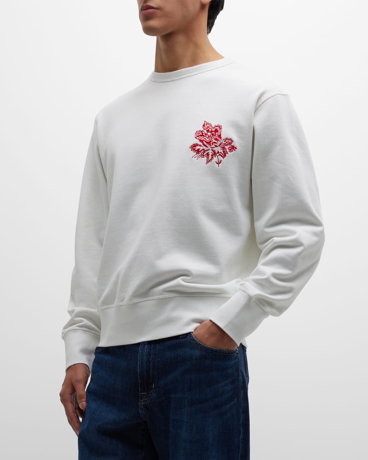 RAG & BONE MEN'S LUNAR NEW YEAR EMBROIDERED SWEATSHIRT