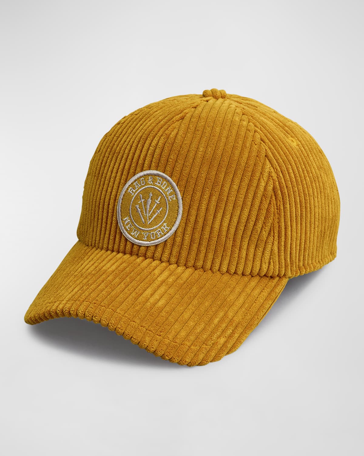 Rag & Bone Yellow Avery Baseball Cap In Goldenolv