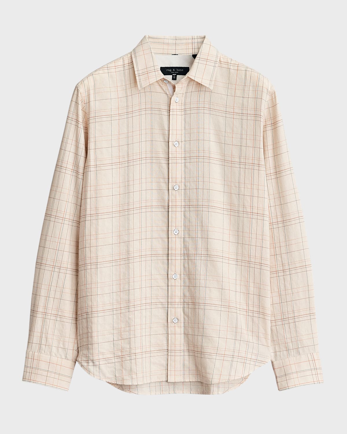 Rag & Bone Gus Plaid Button-up Shirt In Ltgrymult