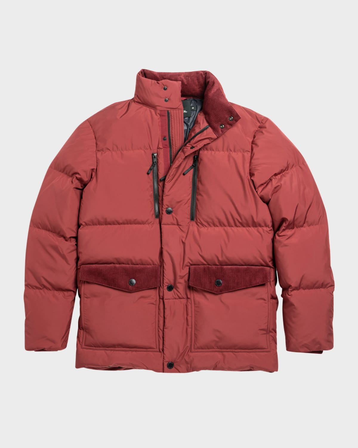 Rodd & Gunn Ohau Water Resistant Down Puffer Jacket In Garnet
