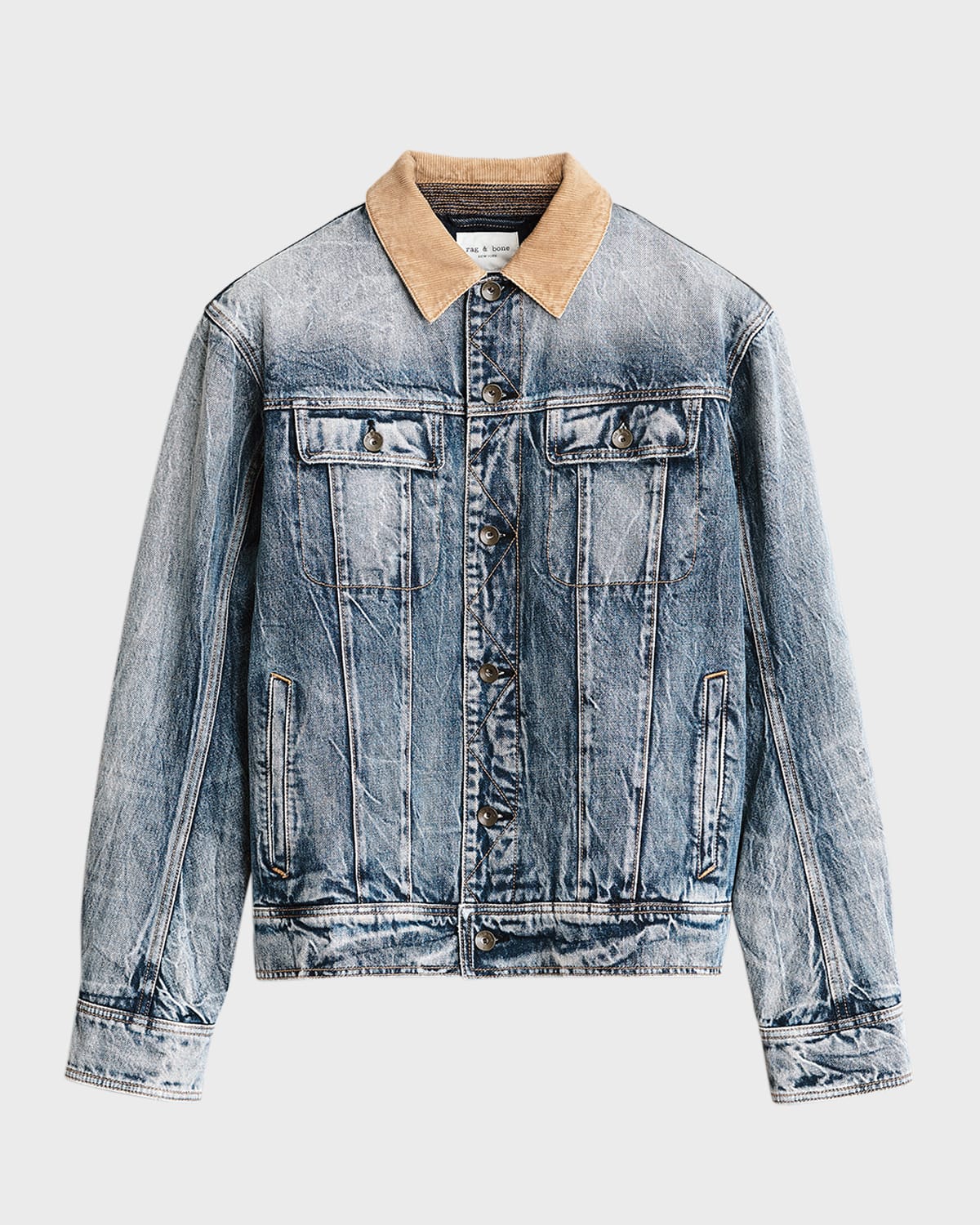 RAG & BONE MEN'S ELI DENIM TRUCKER JACKET