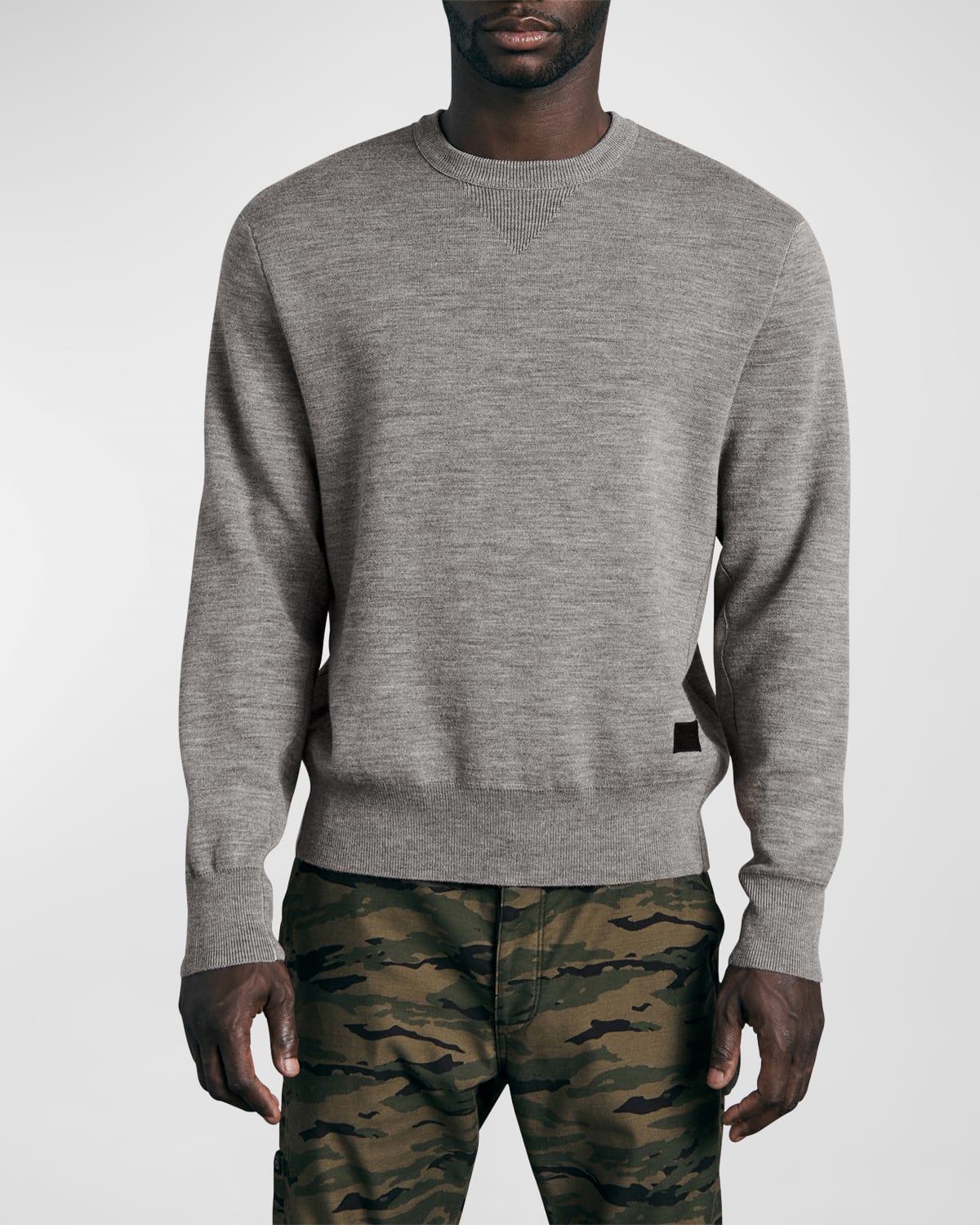 Rag & Bone Wool-blend Sweater In Hthrgry