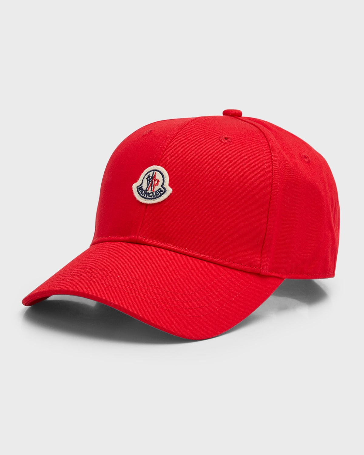 Shop Moncler Kid's Logo Baseball Cap In Red