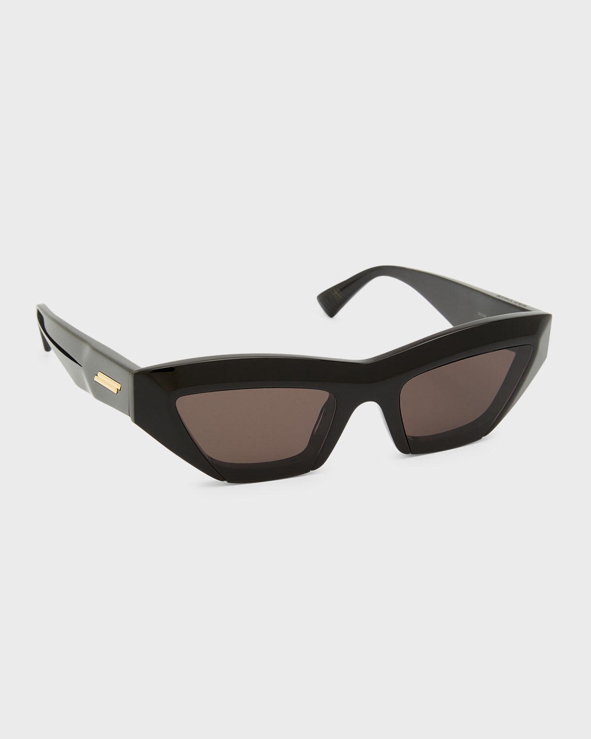 BOTTEGA VENETA RAISED LOGO ACETATE CAT-EYE SUNGLASSES