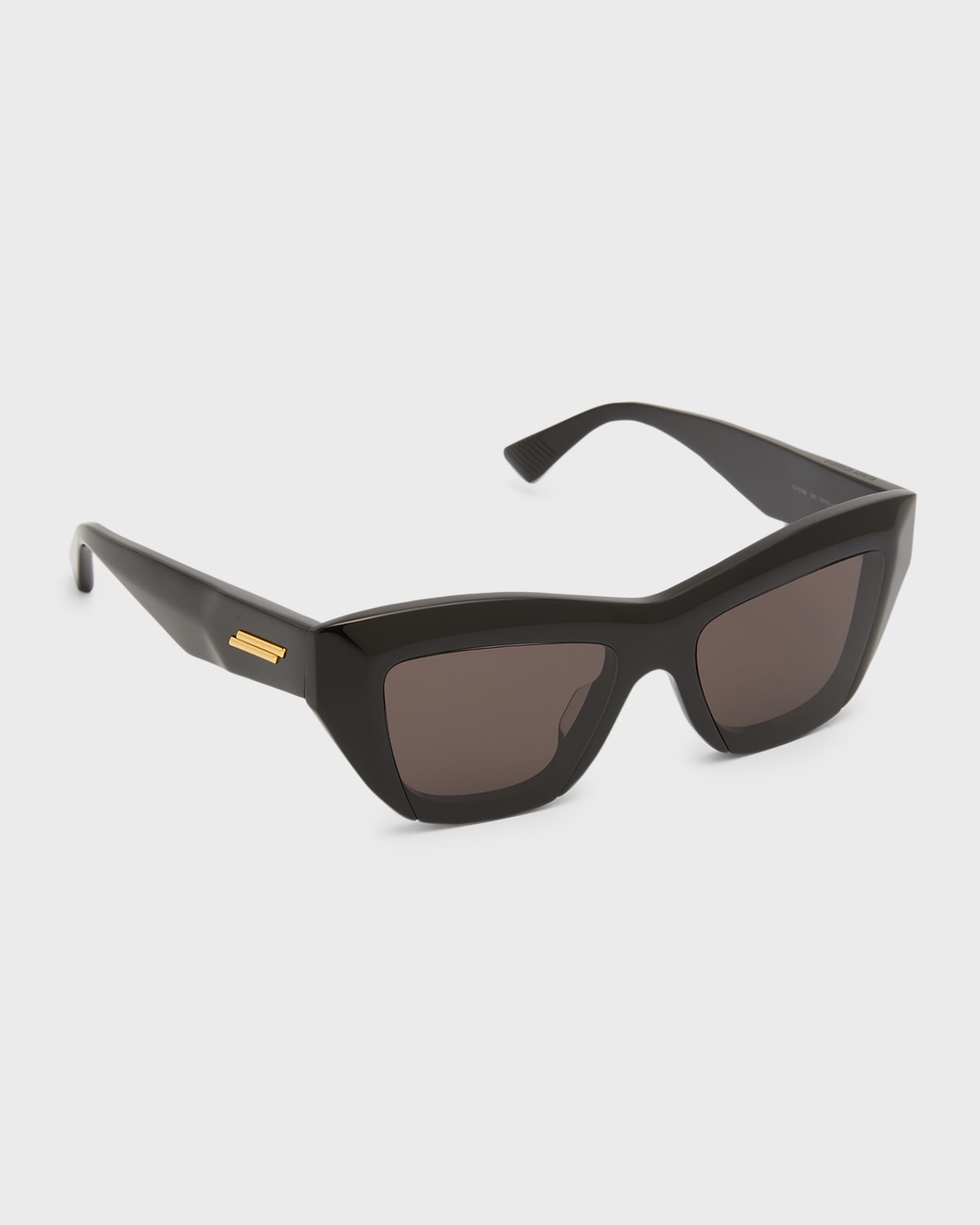 BOTTEGA VENETA RAISED LOGO ACETATE CAT-EYE SUNGLASSES