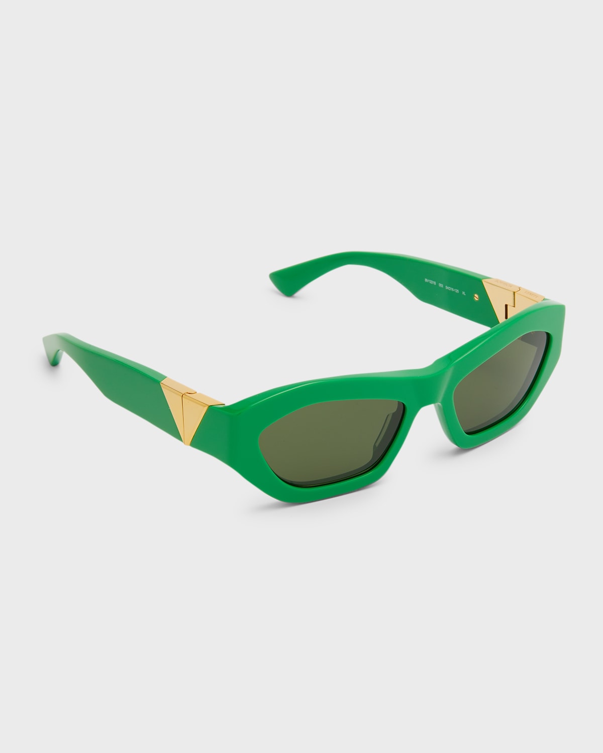 Bottega Veneta 51mm Rectangular Sunglasses In 003 Shiny Solid B
