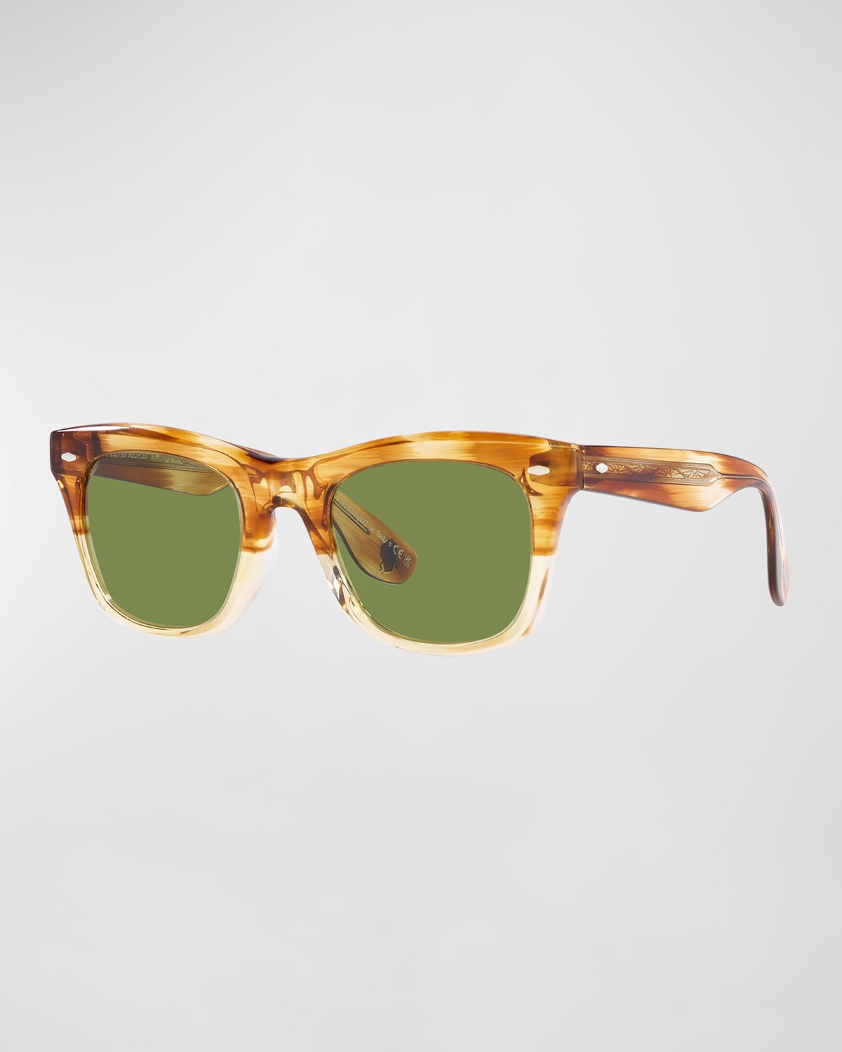 Brunello Cucinelli & Oliver Peoples Ombre Square Acetate Sunglasses