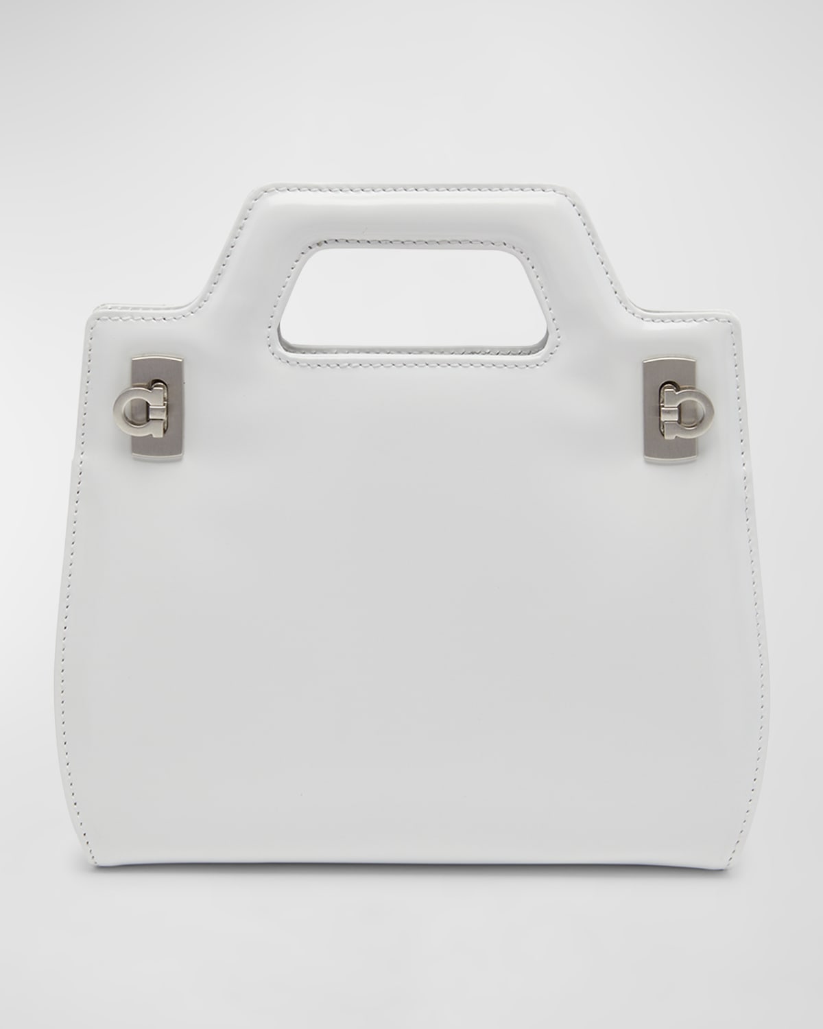Wanda Gancini Leather Top-Handle Bag
