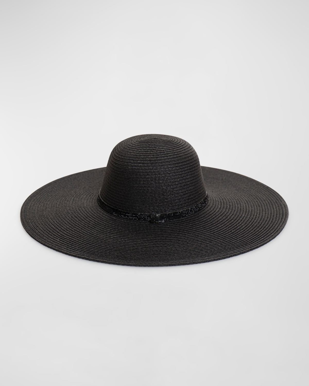 Pia Rossini Romero Large Brim Hat In Black