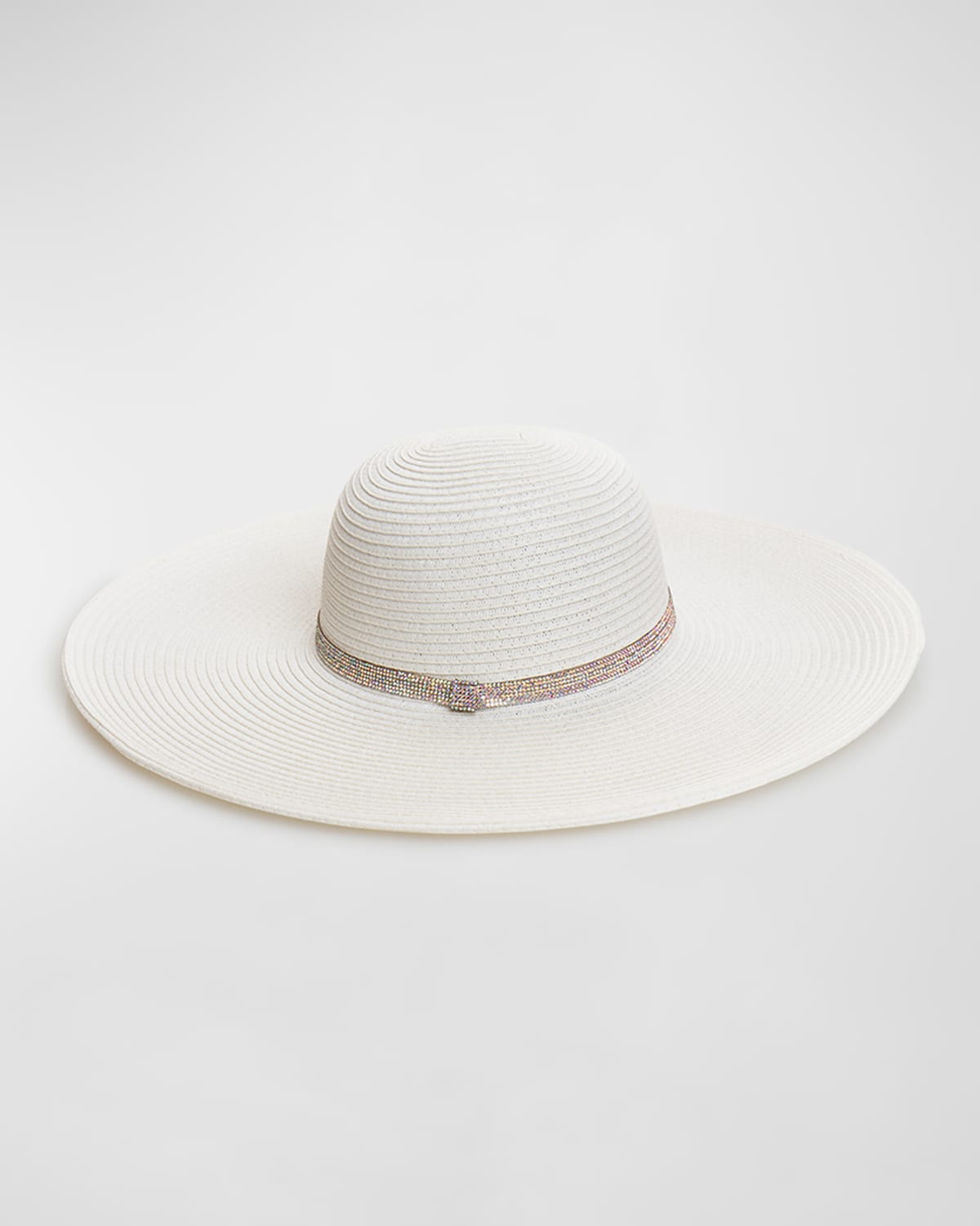 Pia Rossini Romero Large Brim Hat In White