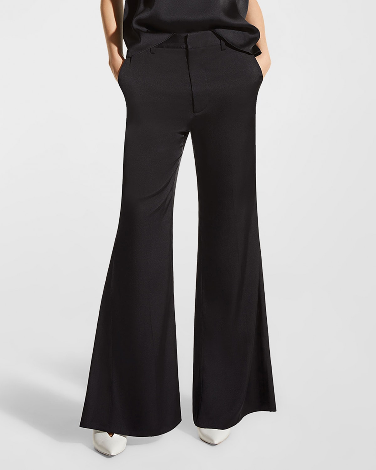 Penelope Silk Flare Pants