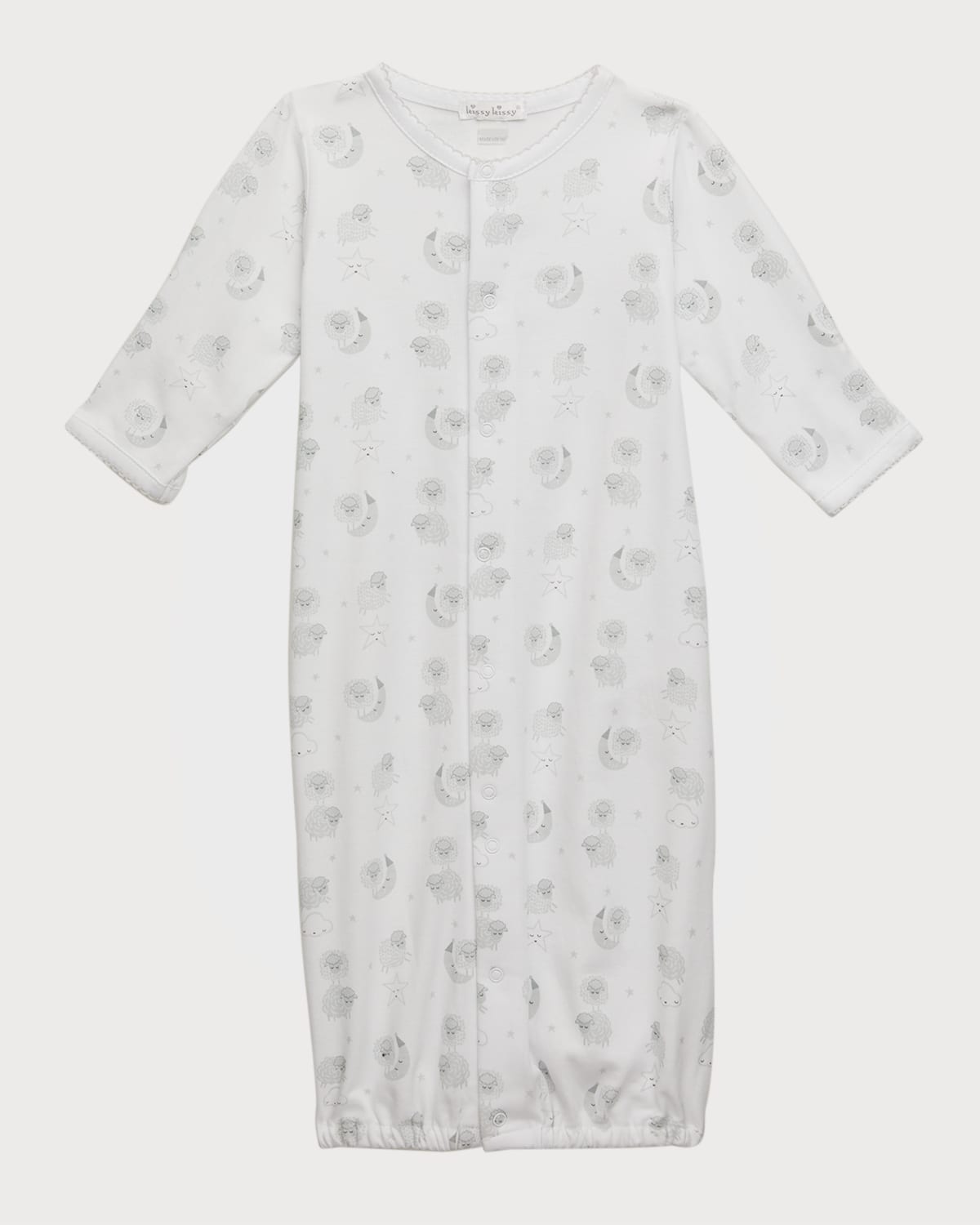 Kid'sNight Night Lammies Convertible Gown, Size Newborn-S