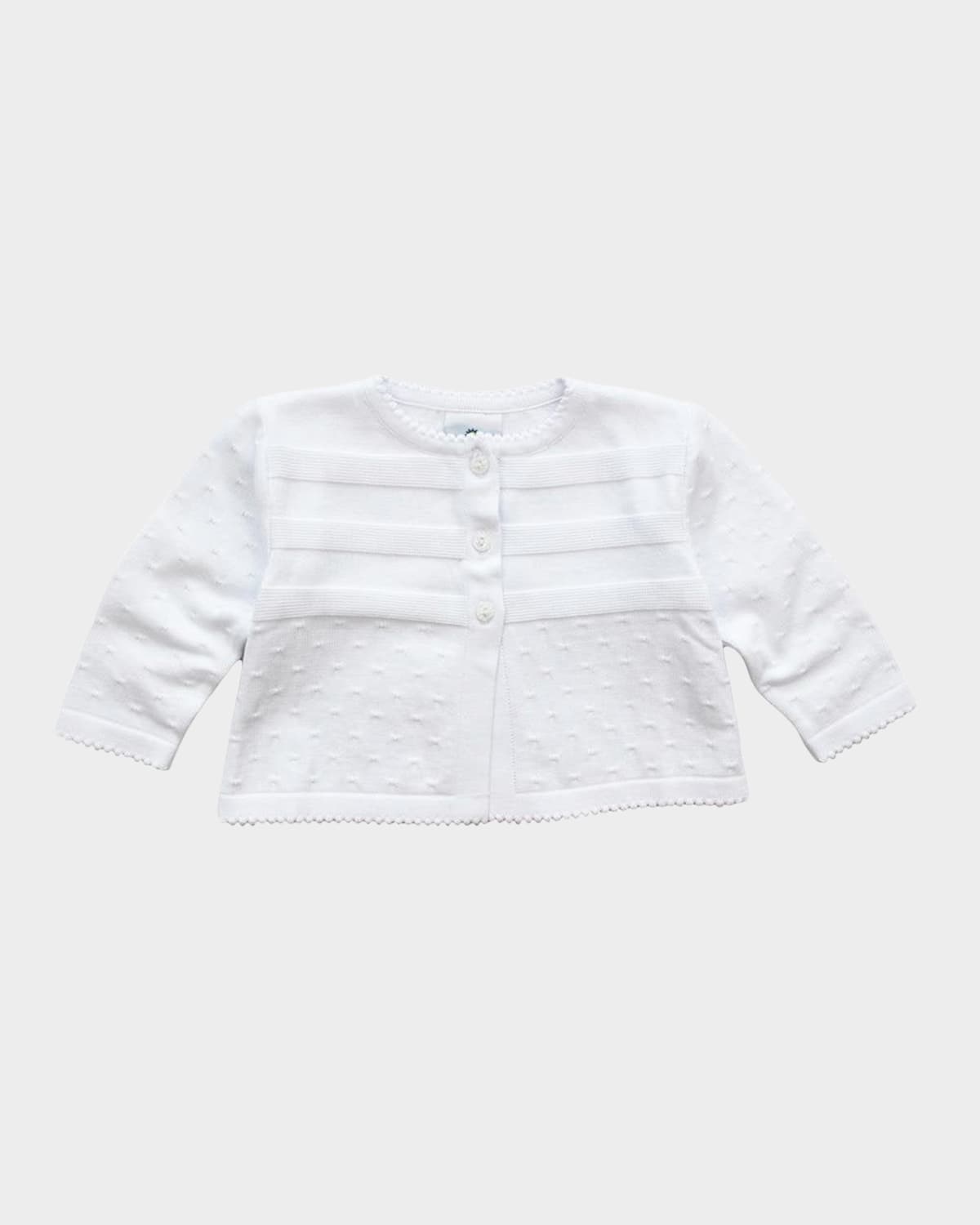 Florence Eiseman Kids' Girl's Textured Cardigan In White